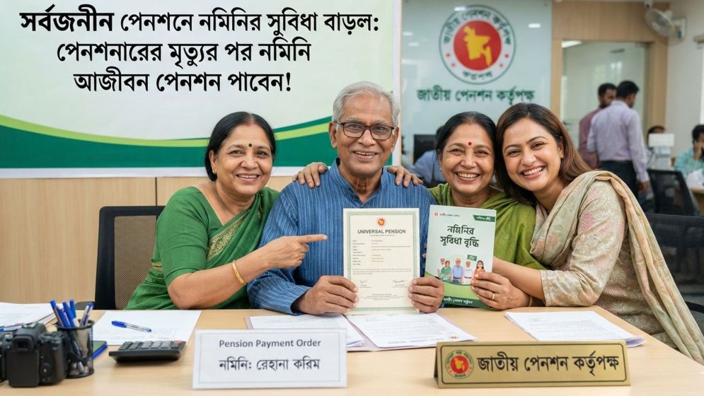 সর্বজনীন পেনশনে নমিনির সুবিধা বাড়ল