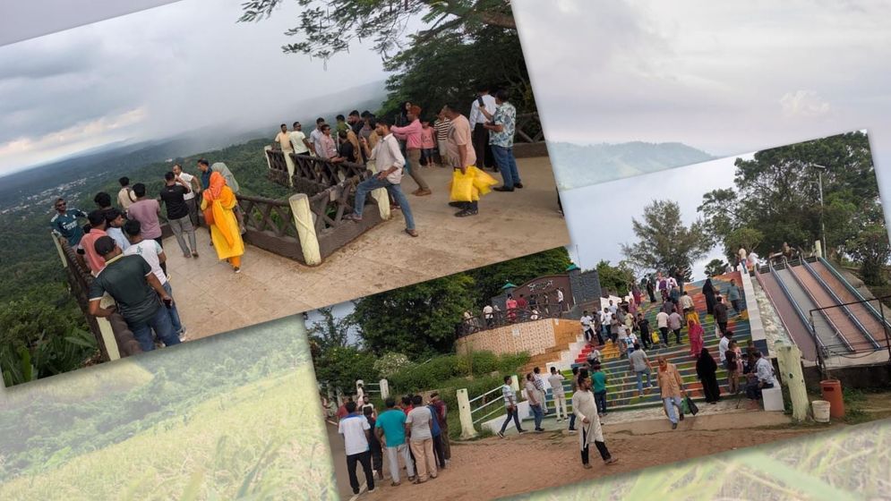 টানা পাঁচ দিনের ছুটিতে বান্দরবানে পর্যটকদের উপচে পড়া ভিড়
